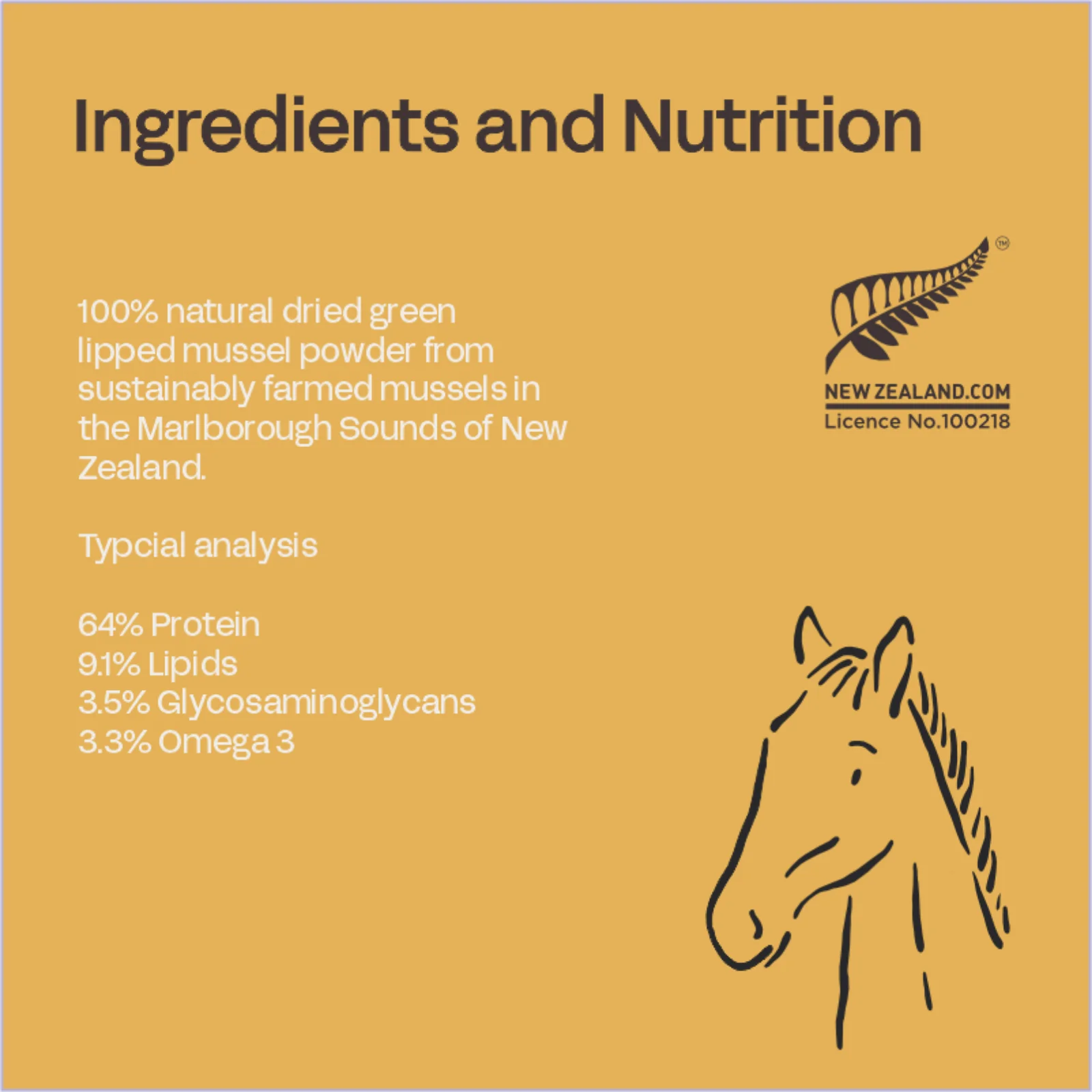 ProVida (Fourflax) Equine Mussel Powder 400g - Joint Support for Horses - Image 3