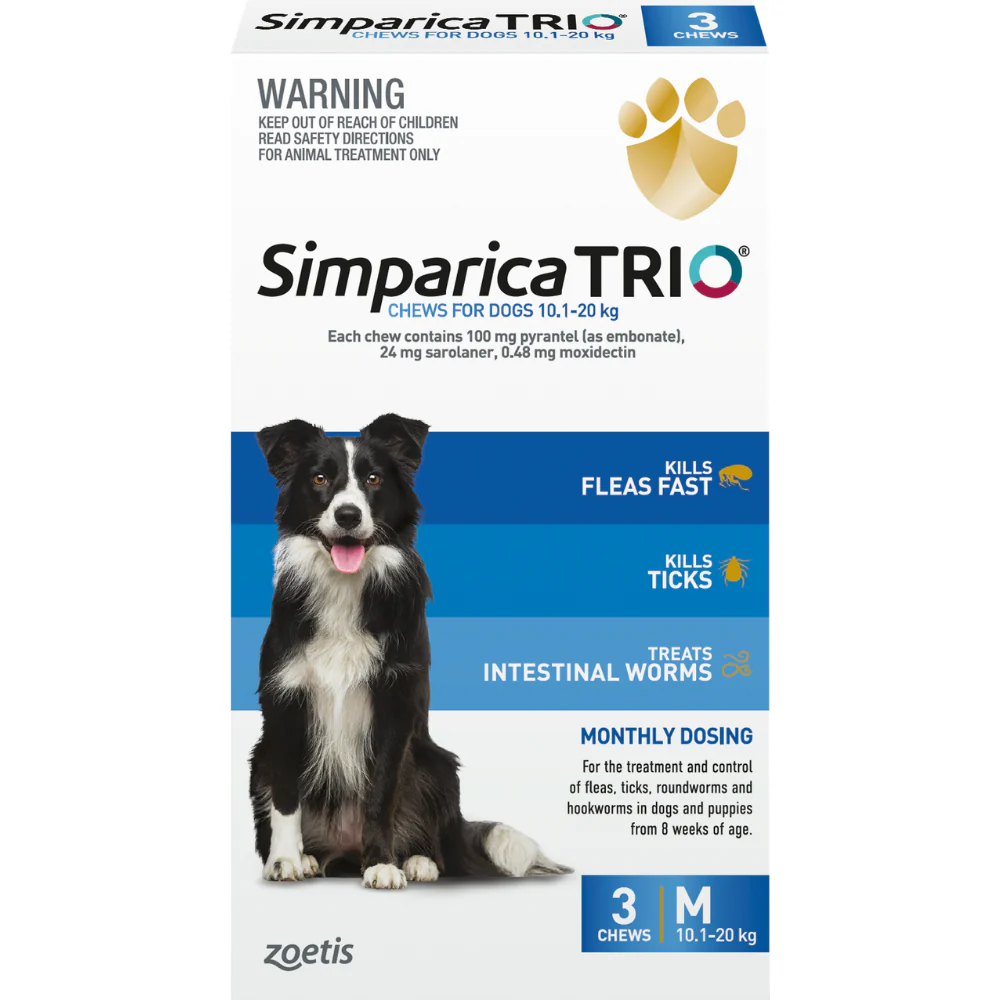 Simparica TRIO for Medium Dogs 10.1-20kg - Image 4