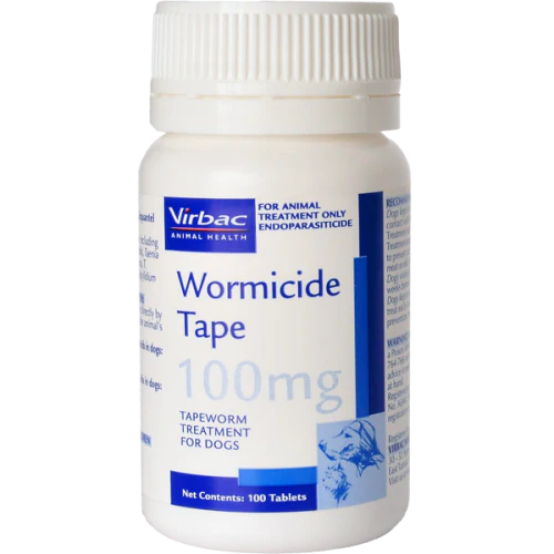 Virbac Wormicide Tape for Dogs - 100 Tablets