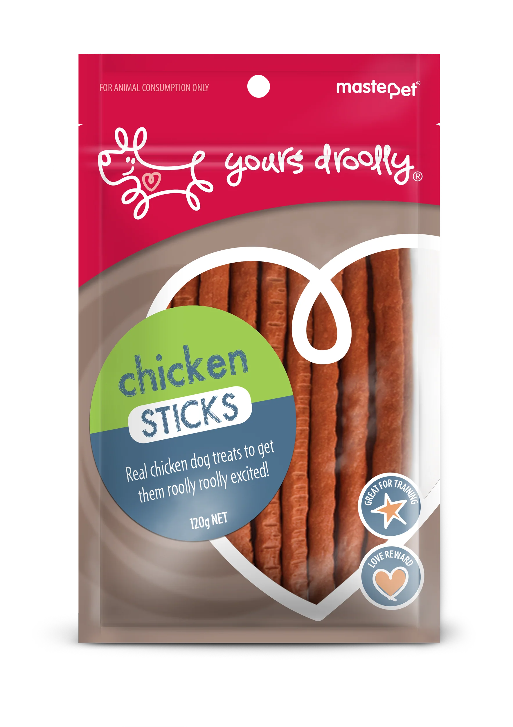 Yours Droolly Chicken Sticks Dog Treats 120g